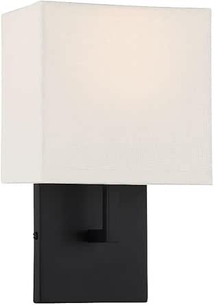 GEORGE KOVACS P470-66A Sconces One Light Wall Mount, Coal
