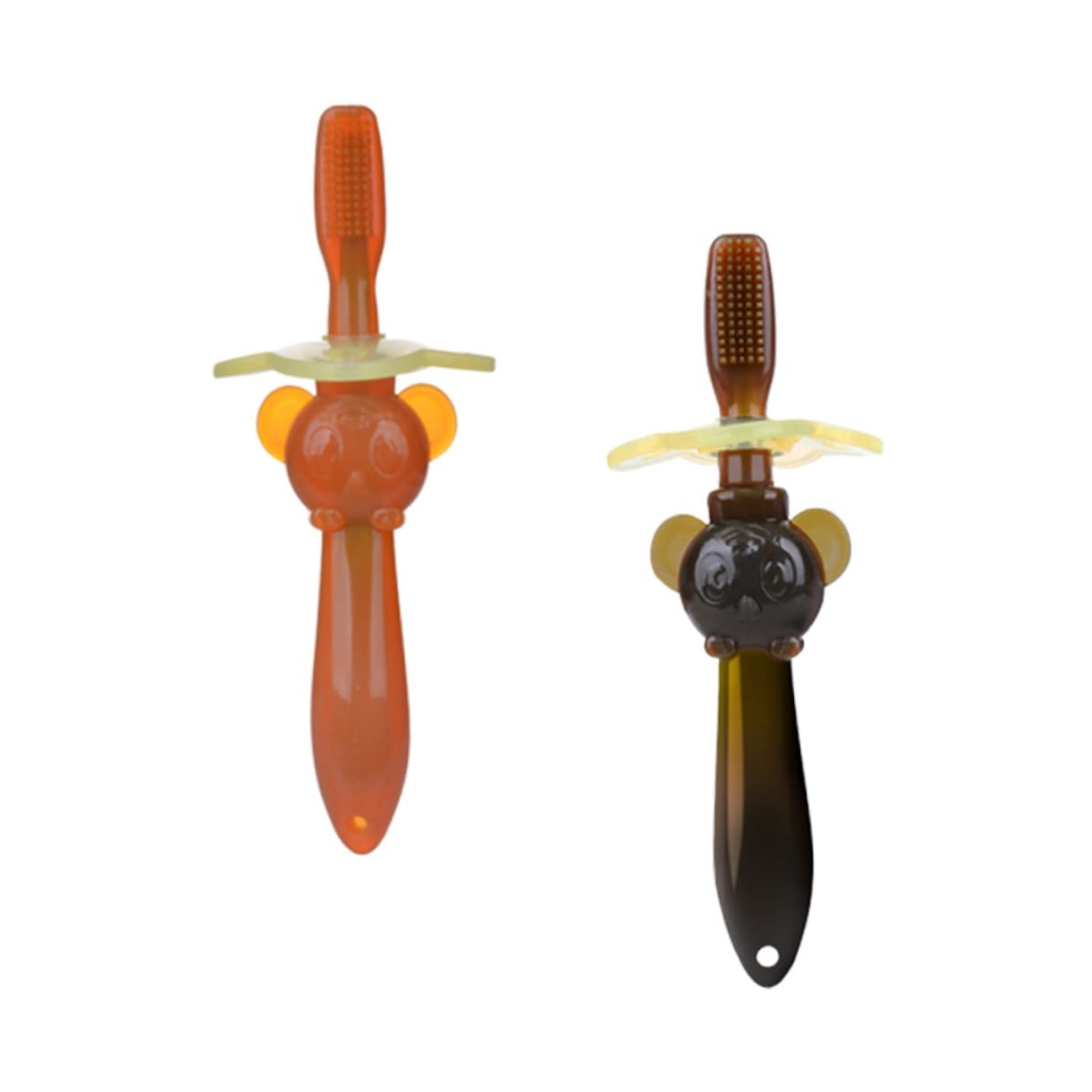 Didiseaon 6 Pz spazzola per l'addestramento del bambino baby toy spazzolino da denti in silicone per bambini spazzolino orale per bambini spazzolino da denti per 2 in 1