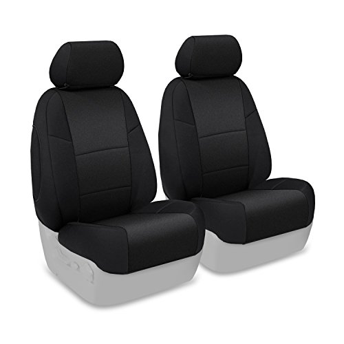 Coverking Custom Fit Front 50/50 Bucket Seat Cover for Select Toyota 4Runner Models - Neosupreme Solid (Black) #1