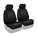 Coverking Custom Fit Front 50/50 Bucket Seat Cover for Select Chevrolet Blazer Models - Neosupreme Solid (Black)