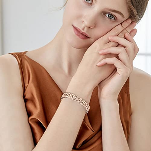 Uswel Lymph Drainage Magnetic Bracelets For Women - Anti-Swelling Dynamic Magnetic Therapy Bracelet For Women - Titanium Steel Magnetic Bracelet With 139Pcs Minerals, Jewelry Gifts #TOP5