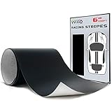 VViViD Matte Black Adhesive Vinyl Racing Stripe Wrap Film Roll (6 Inch x 30ft)