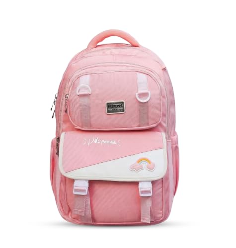 Image of ADSON kawaii Girls Travel School Bag|Backpack Of Large Capacity Aesthetic Stylish Girls Korean Laptop Bag Rucksack for School |College Bags Cute Bookbag for Teens Water Resistance 18 Inches