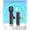 Wireless Lavalier Lapel Microphone for iPhone Mini Bluetooth Mic with Reverb, Portable Clip-on Mic for Video Recording, Vlogging, Podcast, Interviews, TikTok, YouTube
