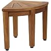 AquaTeak 12 In. Kai Corner OptiAREA Teak Shaving And Washing Foot Rest 135 - The Home Depot