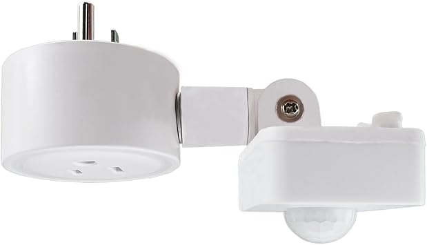 PIR Motion Sensor Switch Auto On/Off Adjustable Motion Activated Detection Outlet Plug Indoor for Stairs Garage Storage Room,1 Pack