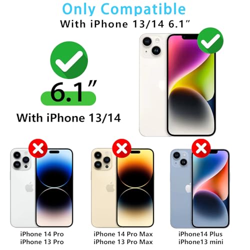 Coque iPhone 14 résistante aux chocs avec structure hybride souple double couche