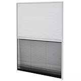Rahmen-Material: Aluminium vidaXL 142615 Insektenschutz Alurahmen Jalousie Dachfenster Plissee Fliegengitter, Weiß