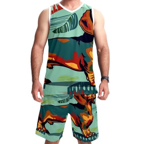 Combinaison de basket-ball avec poches imprimé teckel du -5XL