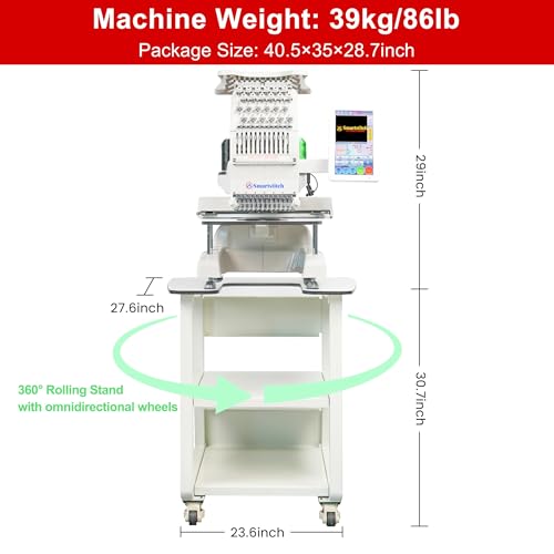 Embroidery machine computerized