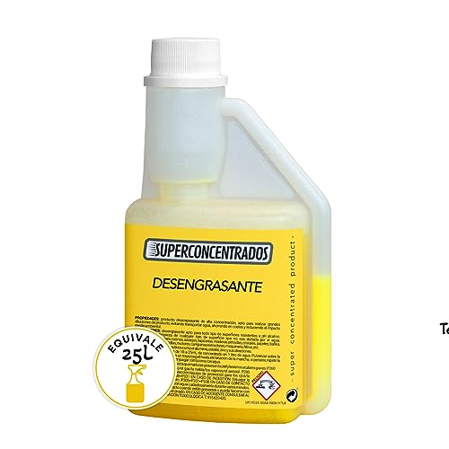 Desengrasante Industrial QuitaGrasas Limpiador | Concentrado para 25 litros | Multisuperficies Cocina, Hornos, Motores, Tapicerías, Textil - Cadena bicicleta - Azulejos