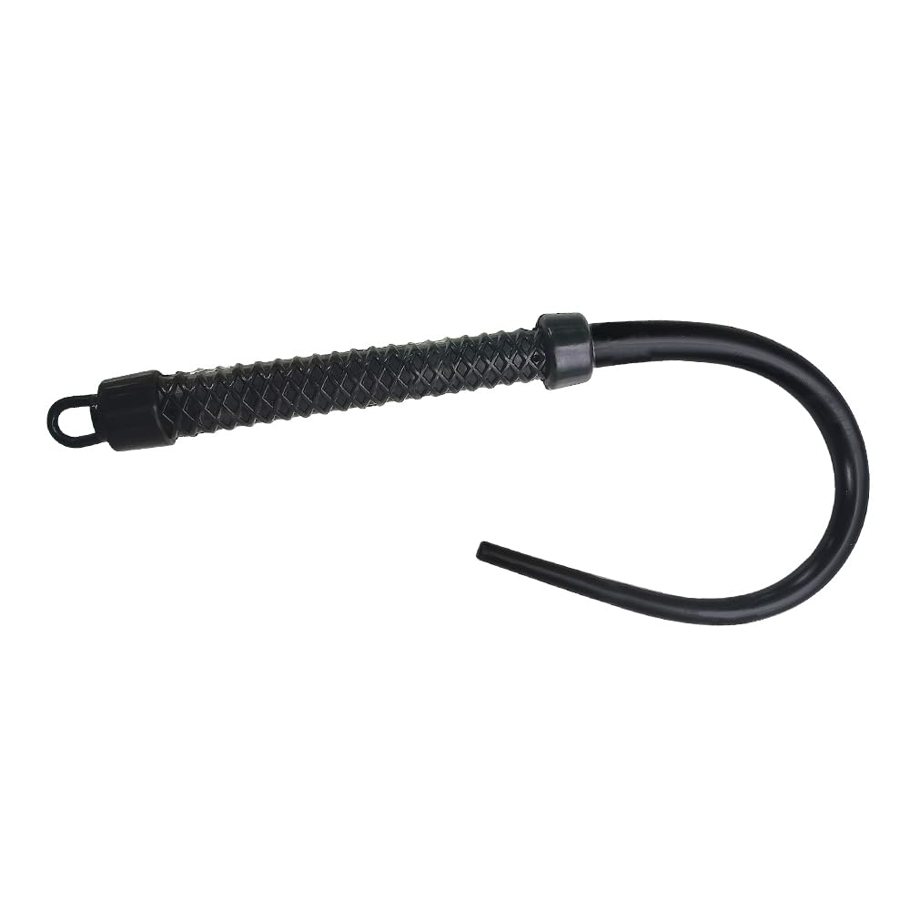 Rubber Whip Horse Riding Crop Equestrian Sports 23 inch Black White Brown