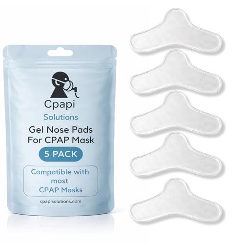 CPAPi Solutions CPAP Gel Nose Pads 5 Pack by CPAPi Solutions Soft Cushion for CPAP Mask Comfort Helps Prevent Irritation Redness & Pressure Marks