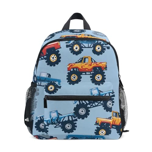 Sac à dos enfants Monster Truck pour école maternelle et mini sac de voyage