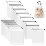 30 Pièces Sac à Chaussures de Voyage, 40 x 30cm Housses Chaussures, Sac à Cordon Anti-Pous...