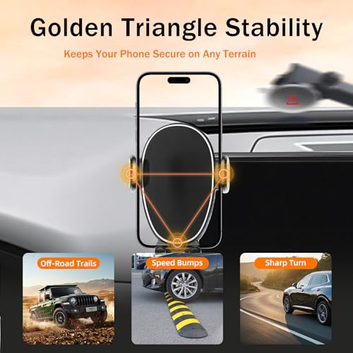 Car Phone Holder for Mazda CX5 (2021-2025,10.25" Screen Only), 360 Phone Holder Rotating, Hands Free Mobile Holder, Car Mount for iPhone, Samsung & Android, with Storage Box, CX-5 Interior Accessories - Image 5