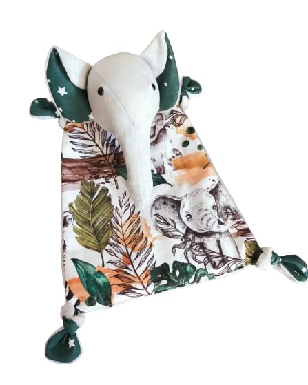 Doudou éléphant savane : le cadeau de naissance idéal fabriqué en France