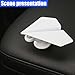 Tuxihapp Creative White Airplane Drift Car Dashboard Ornament, Rotating Airplane Car Interior Dash Center Console Decoration for Office Desktop Home, Unique Decorative Presents (White Plane)