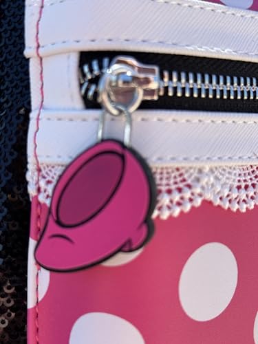 Loungefly Minnie Mouse Sequin Mini Backpack, Polka Dots, Cosplay, 8.5 x 11 x 4.5 inches, Faux Leather, Black - Thumbnail 5