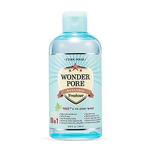 ETUDE HOUSE Wonder Pore Freshner 8.45 fl.oz. (250ml) - Pore Care Astringent with Peppermint Extract, Deep Cleansing, Sebum Control, pH4.5 Care, Makes Skin Pure