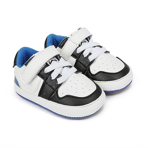 Image of Clowora Unsex Baby Shoes Boys Girls Infant Sneakers Non-Slip Soft Rubber Sole Toddler Crib First Walker Lightweight Shoes