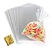 ilauke Sac Plastique Transparent 200pcs Sac OPP 15x20cmSachet Bonbon en Cellophane Sachet Transparent Cadeau avec Liens Torsadés 10cm pour Biscuit Bonbons Perles Bijoux Chocolats Cadeau