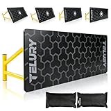 TELURY 4-Angle Soccer Rebounder Board, Portable Soccer Rebound Wall for Passing, First Touch & Shooting Training, Heavy Duty HDPE Kick Back Trainer (40