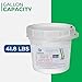 EZ on the Earth - Dry Cell Battery Recycling Container – 3.5 Gallon, Battery Disposal Bin with Lid That Holds up to 41.8 lbs Batteries - Recycling Pail with Cardboard Box