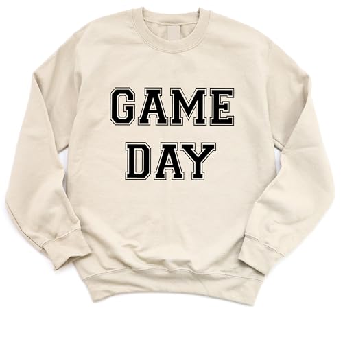 Game Day Sweatshirt, Cute Sports Sweatshirt For Women, Vintage Football Pullover Sweater, Touchdown Shirt, Gift For Mom, Unisex Crewneck Sweatshirt