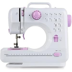 Elektrische naaimachine Draagbare Mini dubbele draad borduurnaaimachine Huishoudelijke naaiaccessoires