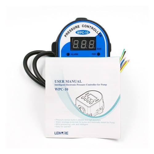 Pressostat d'eau numérique WPC 10 à affichage LED pour un contrôle précis de pompe G1/2