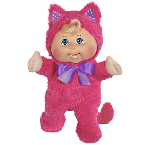Cabbage Patch Kids Deluxe Toddler Giggle with Me, Blonde, Pink Kitty Fashion - 11â€ CPK Doll- Touch Sensor for Giggles - Grow Your Cabbage Patch