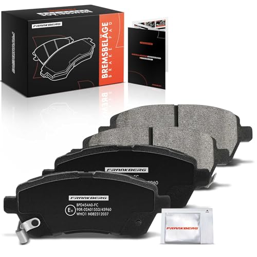 Frankberg Brake Pad Set incl. 4x Pads Front Compatible with Fiesta VI CB1 CCN 2 DE DH Fiesta VI Van Replace# 1855307,1749322