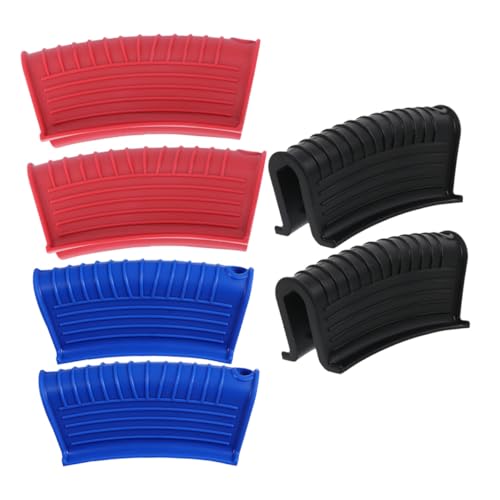 POPETPOP 3 Pares Funda Protectora para Asa de Olla de Silicona Resistente al Calor Accesorios para Utensilios de Cocina Antideslizante y Aislante Térmico Adecuado para Uso Diario Cocina