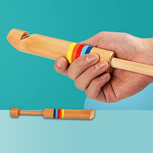 Voldrew Kinderen glijbaan houten schattig fluitfluitje muziekinstrument vroeg educatief speelgoed 8 geel - Image 5