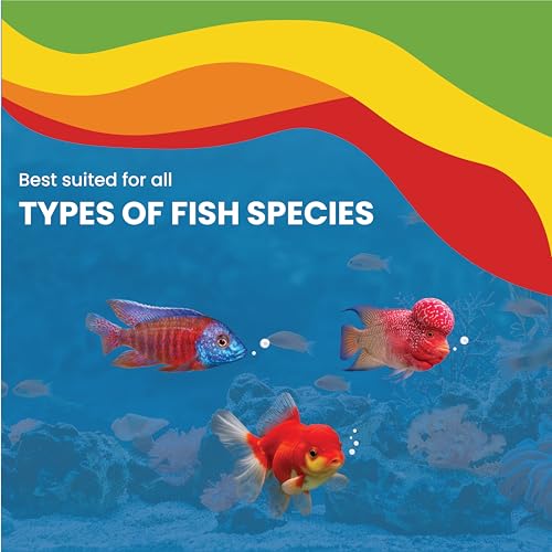 Image of Small Floating Fish Food Pellets 100g | 3.5mm Pellet Size | Highly Digestible & Nutritious Fish Feed for All Aquarium Fish