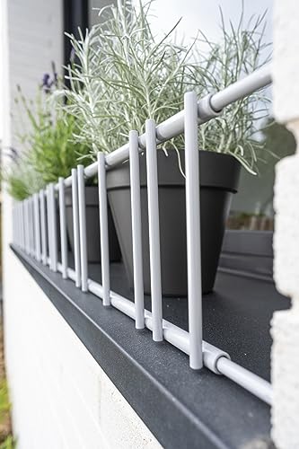 Soporte de ventana extensible Sauvic 03510 para proteger tus macetas de 150-200 cm, pack de 6 3