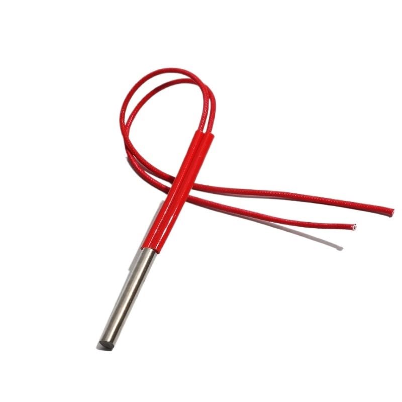 10pcs 8mm Cylindrical Cartridge Heating Element Mould Wired Cartridge Heater 50/52/55/58/60mm 100W/110W/120W 110V/220V(380V,120W 8x58mm)