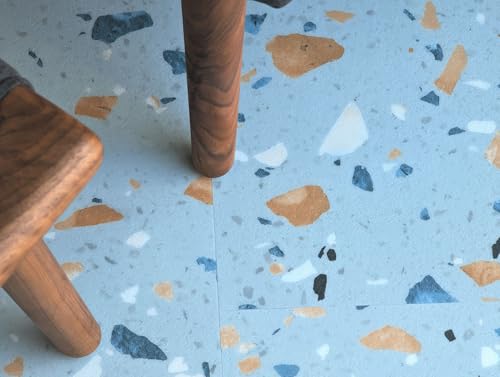 Image of Allure Luxury Vinyl Tile Flooring, 22 Mil Wear Layer, Ultima Blue Agave Terrazzo 12 inch x 24 inch, 6.5mm Thick Vinyl Tiles with Click and Lock Installation, 24 Boxes 565.44 sq ft.