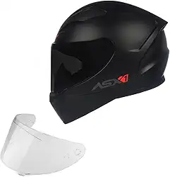 Capacete Moto ASX City Solid Preto Fosco