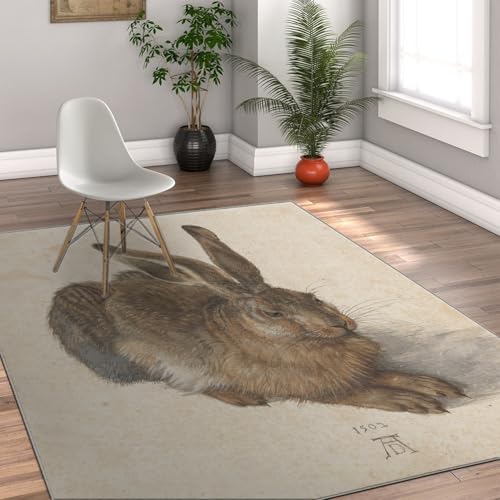 Tapis de lapin imprimé animaux pour chambre à coucher cosy - 4