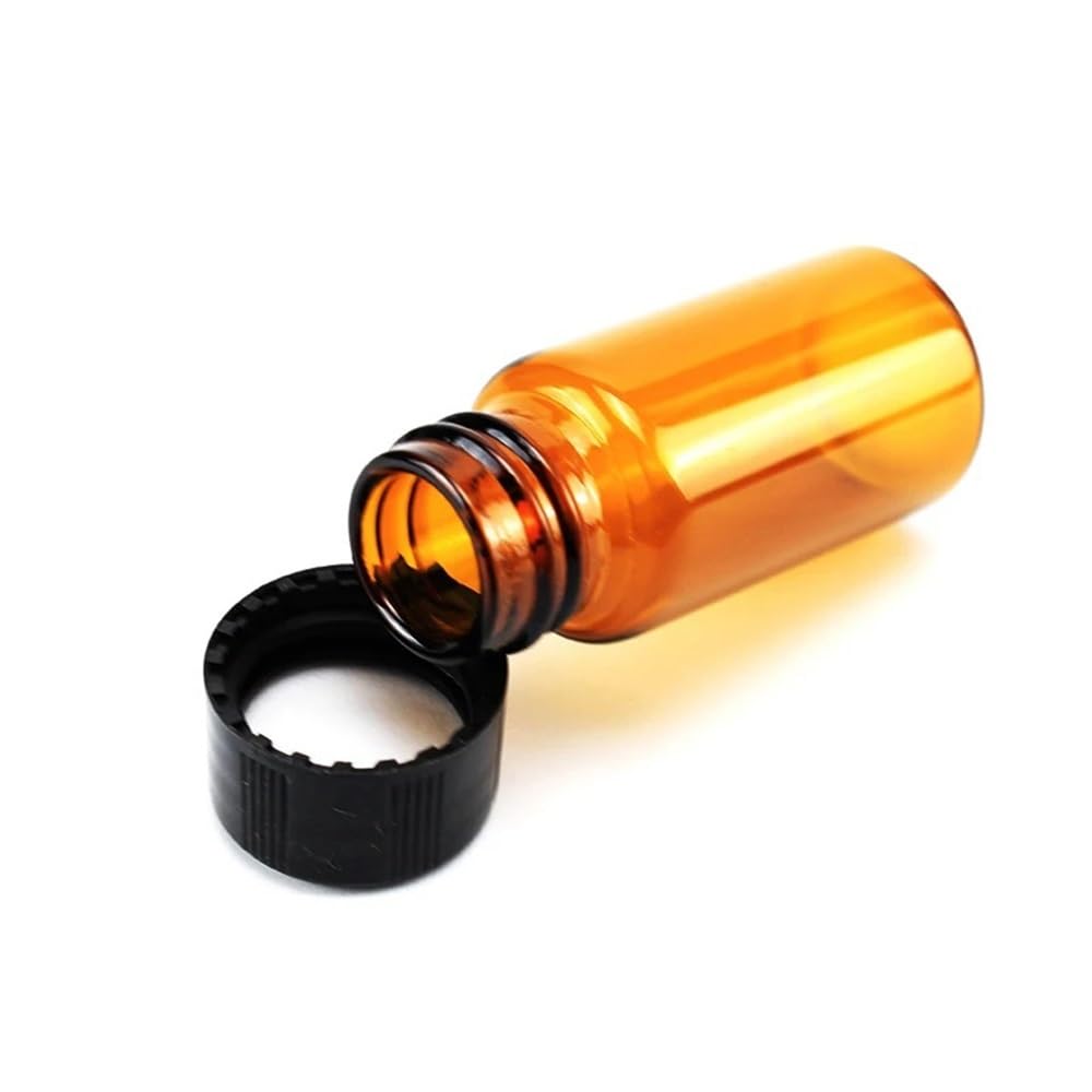 Attrezzature e forniture di laboratorio Flaconi for campioni in vetro trasparente ambrato da 3 ml a 50 Flacone essenziale con bocca a vite marrone Fiala laboratorio Vetreria chimica