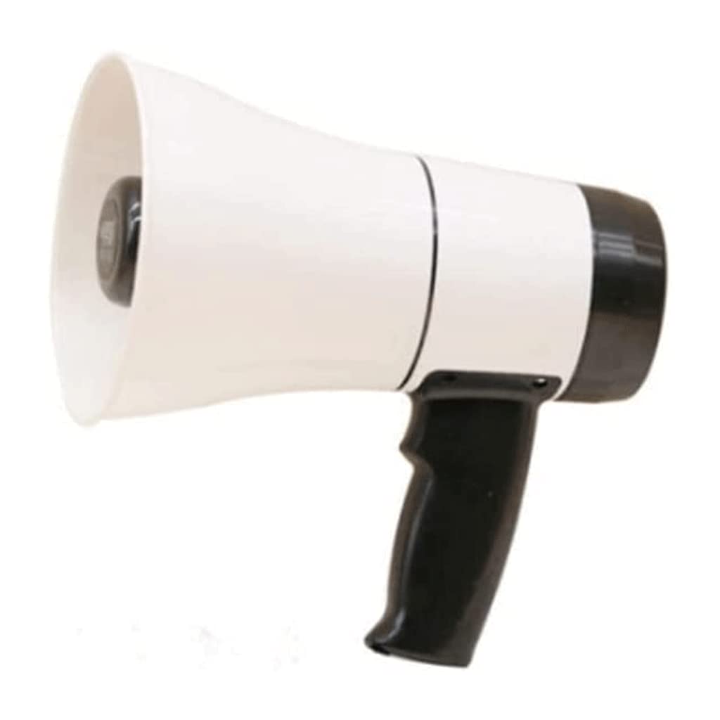 SAAKO mégaphone mégaphone étanche amplificateur à main de 5 W portable avec contrôle du volume et fonction haut-parleur mégaphone poignée pliable portable