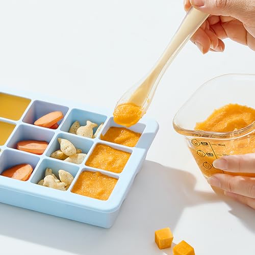 Bandeja de hielo de silicona con tapa verde 9 celdas miniatura 5
