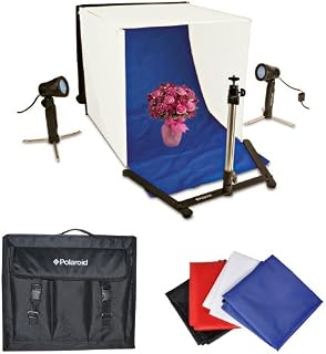 Polaroid Photo Studio Light Tent Kit, Includes 1 Tent, 2 Lights, 1 Tripod