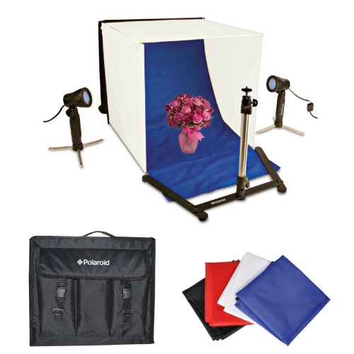 Polaroid Photo Studio Light Tent Kit, Includes 1 Tent, 2 Lights, 1 Tripod