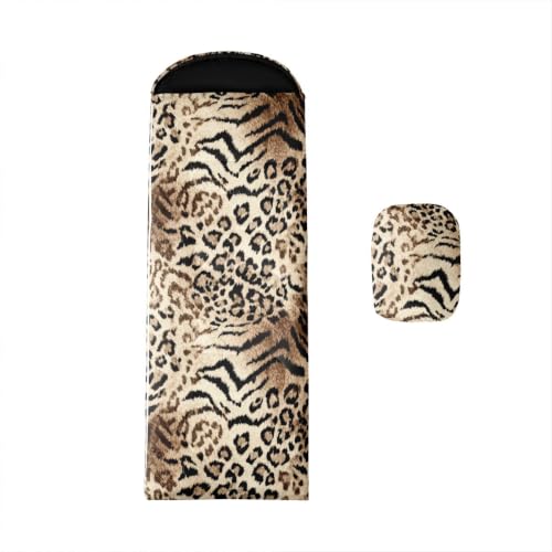 Feelyou Bolsa de Dormir para Camping con Estampado Leopardo miniatura 1