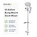 55 Gallon Bung Mount Drum Mixer|Pneumatic Bracket Agitator—Quick Drum-to-Drum Changeover,Fits Closed Head 55 Gallon Drums
