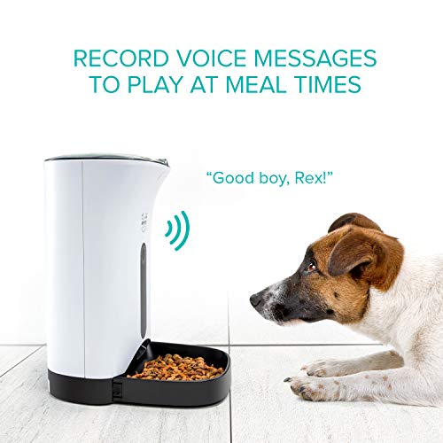 Arf Pets Automatic Pet Feeder Food Dispenser For Dogs, Cats & Small Animals – Features Distribution Alarms, Portion Control & Voice Recording – Timer Programmable Up To 4 Meals A Day #TOP2