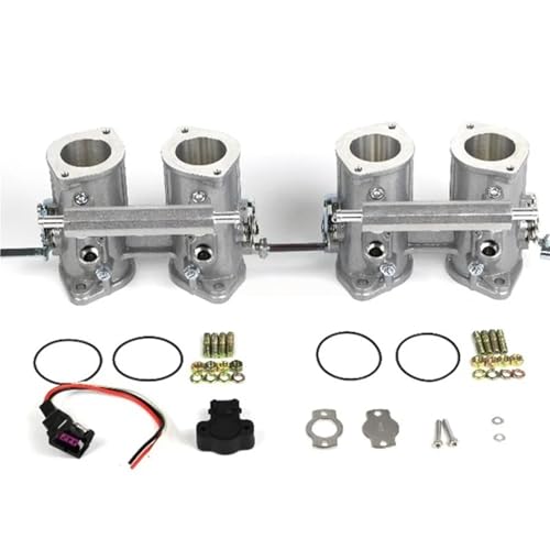Set di (2 TBS) 48dcoe 48 Dcoe 48mm corpo farfallato doppio iniezione + rail carburante TPS Weber/Dellorto/Solex DCOE/DHLA